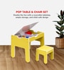 Pop Kids Activity Table & Seat Set In Yellow Finish