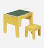 Pop Kids Activity Table & Seat Set In Yellow Finish