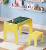 Pop Kids Activity Table & Seat Set In Yellow Finish