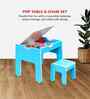 Pop Kids Study Table & Seat Set In Blue Finish