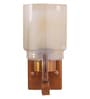 Poppy Single Light Brass Metal Wall Light