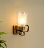 Poppy Single Light Brass Metal Wall Light