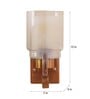 Poppy Single Light Brass Metal Wall Light