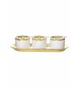 Porcelain Carla Server set with Spoon & Tray set of 7pcs