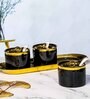 Porcelain Carla Server set with Spoon & Tray set of 7pcs
