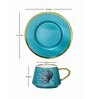 Porcelain Coffee/Tea Gold Design Cup Saucer Set of 12pcs