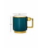 Porcelain Coffee/Tea Gold Design Mug Set of 6pcs