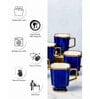 Porcelain Coffee/Tea Gold Design Mug Set of 6pcs