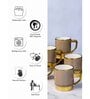 Porcelain Coffee/Tea Gold Design Mug Set of 6pcs