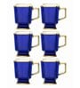 Porcelain Coffee/Tea Gold Design Mug Set of 6pcs