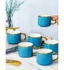 Porcelain Coffee/Tea Gold Design Mug Set of 6pcs