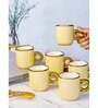 Porcelain Coffee/Tea Gold Design Mug Set of 6pcs