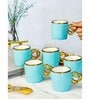 Porcelain Coffee/Tea Gold Design Mug Set of 6pcs