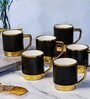 Porcelain Coffee/Tea Gold Design Mug Set of 6pcs