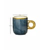 Porcelain Coffee/Tea Gold Design Mug Set of 6pcs