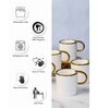Porcelain Coffee/Tea Gold Design Mug Set of 6pcs