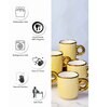 Porcelain Coffee/Tea Gold Design Mug Set of 6pcs
