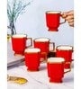 Porcelain Coffee/Tea Gold Design Mug Set of 6pcs