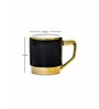 Porcelain Coffee/Tea Gold Design Mug Set of 6pcs