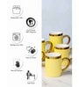 Porcelain Coffee/Tea Gold Design Mug Set of 6pcs