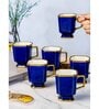 Porcelain Coffee/Tea Gold Design Mug Set of 6pcs