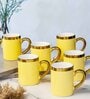 Porcelain Coffee/Tea Gold Design Mug Set of 6pcs