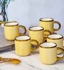 Porcelain Coffee/Tea Gold Design Mug Set of 6pcs