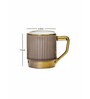 Porcelain Coffee/Tea Gold Design Mug Set of 6pcs