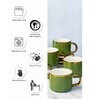 Porcelain Coffee/Tea Gold Design Mug Set of 6pcs