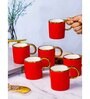Porcelain Coffee/Tea Gold Design Mug Set of 6pcs