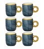 Porcelain Coffee/Tea Gold Design Mug Set of 6pcs