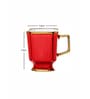 Porcelain Coffee/Tea Gold Design Mug Set of 6pcs