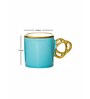 Porcelain Coffee/Tea Gold Design Mug Set of 6pcs