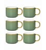 Porcelain Coffee/Tea Gold Design Mug Set of 6pcs