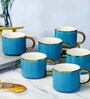 Porcelain Coffee/Tea Gold Design Mug Set of 6pcs