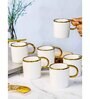 Porcelain Coffee/Tea Gold Design Mug Set of 6pcs
