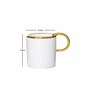 Porcelain Coffee/Tea Gold Design Mug Set of 6pcs