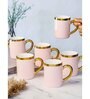 Porcelain Coffee/Tea Gold Design Mug Set of 6pcs