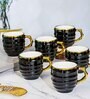 Porcelain Coffee/Tea Gold Design Mug Set of 6pcs