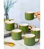 Porcelain Coffee/Tea Gold Design Mug Set of 6pcs