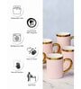 Porcelain Coffee/Tea Gold Design Mug Set of 6pcs