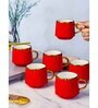 Porcelain Coffee/Tea Gold Design Mug Set of 6pcs