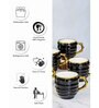 Porcelain Coffee/Tea Gold Design Mug Set of 6pcs