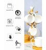 Porcelain Cup & Wooden coster with Stand Set of 13pcs