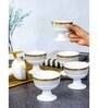 Porcelain Footed Bowl Set of 6pcs