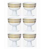Porcelain Footed Bowl Set of 6pcs