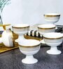 Porcelain Footed Bowl Set of 6pcs