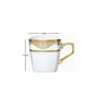 Porcelain Gold Coffee/Tea Mug Set of 6pcs