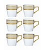 Porcelain Gold Coffee/Tea Mug Set of 6pcs