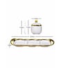 Porcelain Kenia Server set with Spoon & Tray set of 7pcs